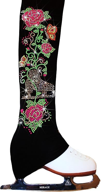 Ice Fire Figure Skating Pants with Summer Skate Design