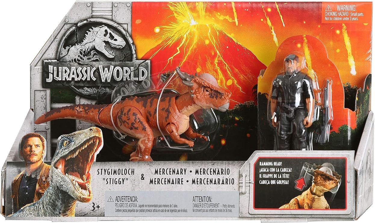 JURASSIC WORLD STORY PACK Stygimoloch "Stiggy" & Mercenary