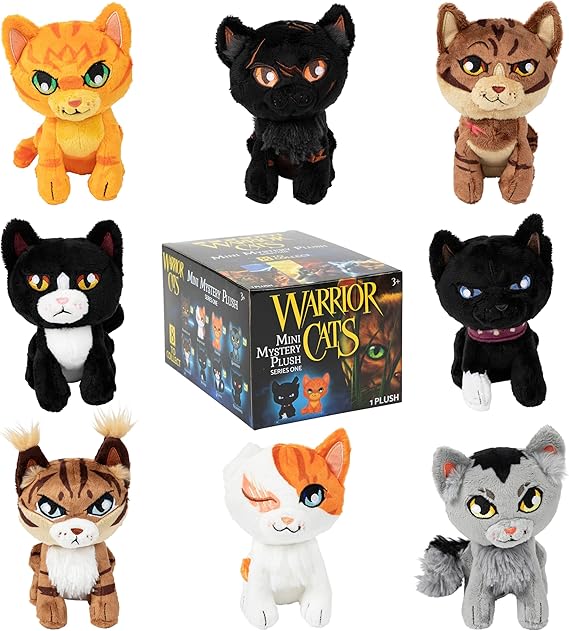 Warrior Cats Mini Mystery Plush, Series 1, Book Series, Mystery Plush Box, Blind Box, 1 of 8 Possible, Official Merch