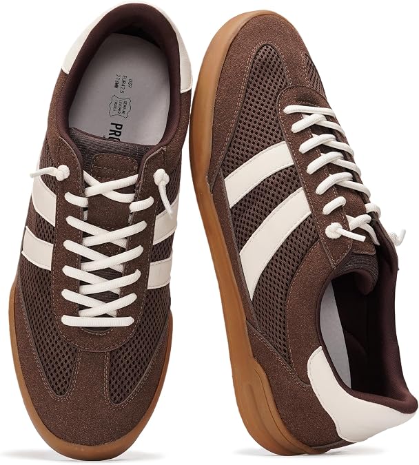 Project Cloud Mens Genuine Leather Slip-On Casual Sneakers (His Verdy)
