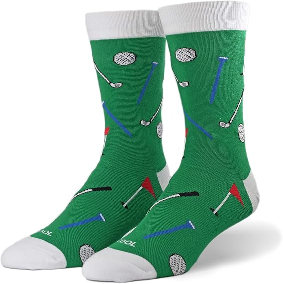 Cool Socks Novelty Crew Dress Sock for Men, Unique Designs, Funny Silly Wacky