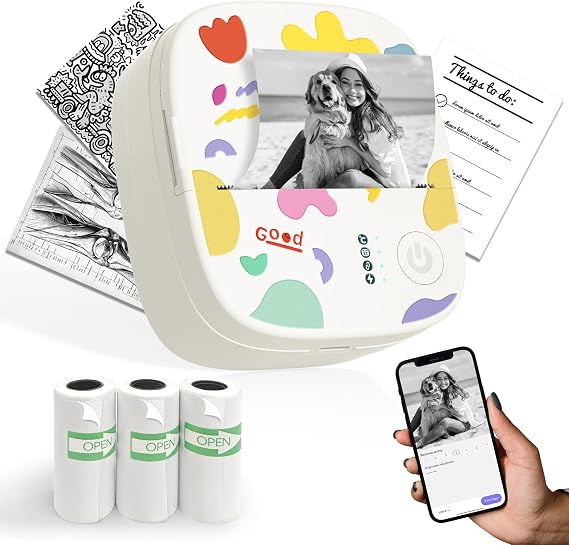 Mini Sticker Printer, AHM2 Sticker Maker Machine for Kids