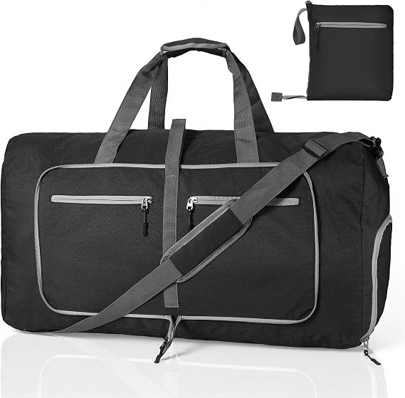 85L Foldable Travel Duffle Bag for Men & Women, 600D Oxford Cloth
