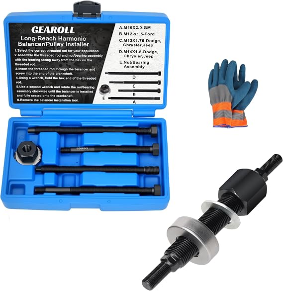 5Pcs Harmonic Balancer Installer Tool Set&66515 Harmonic Balancer Installation Tool