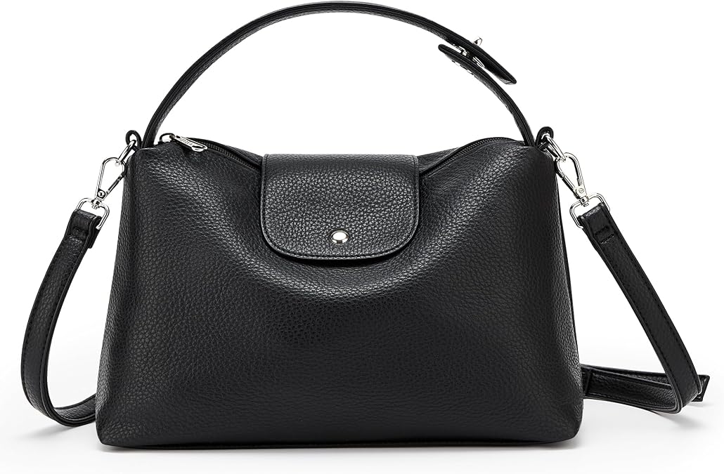 KALIDI Soft Vegan Leather Hobo Bag, Crossbody Purses Satchel for Women with Top Handle