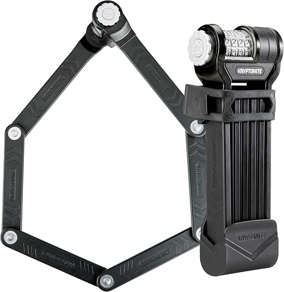 Kryptonite Keeper 585 Folding Combo Bike Lock, 4-Digit Resettable, 85cm