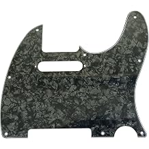 Tele 8 Hole Pickguard for Modern Style Electric Guitar 4 Ply Black Pearl