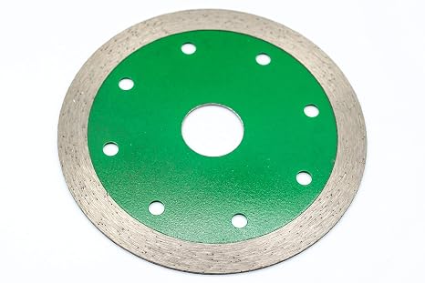 TechDiamondTools 4.5 Inch Diamond Continuous Light Saw Blade,for Cutting Ceramic,gem Stone, Porcelain,Wet Cutting, 7/8" Arbor