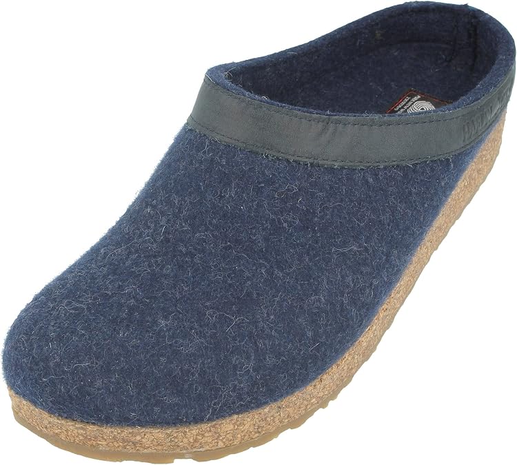 Haflinger Womens GZL Leather Trim Grizzly
