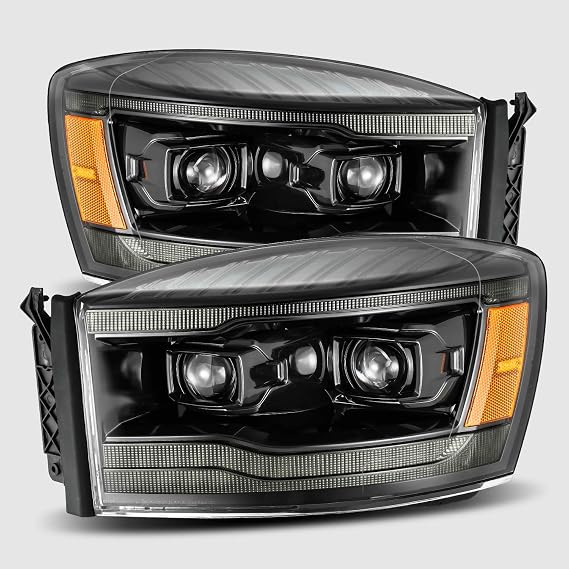 AlphaRex (PRO-Series) 2006-2008 Dodge Ram Projector Headlights - Alpha-Black