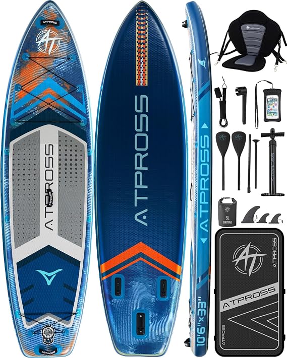10'6''x33'' Inflatable Stand Up Paddle Board with SUP Accessories