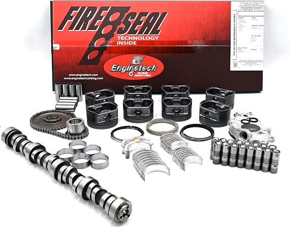 6.0 LQ4 Master Engine Rebuild Kit | Dish Top Pistons | OEM style 3-bolt Cam | Fits 2004-2005 Chevy GMC 6.0L Vortec LQ4 Silverado Sierra 1500 2500