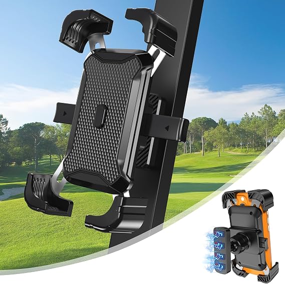 KingofKings Magnetic Golf Cart Phone Holder, for Dad Men