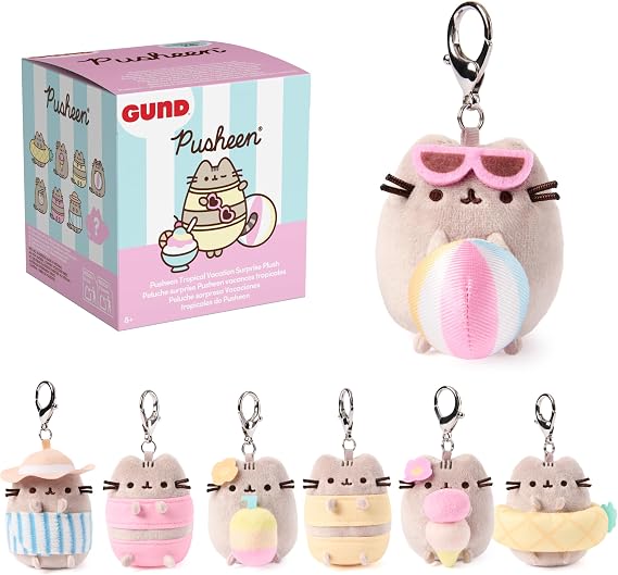 GUND Pusheen Tropical Vacation 3-Inch Surprise Plush (UNbox 1 of 8 Styles)