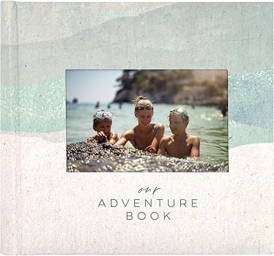 MCS Our Adventure Photo Album Holds 200 4x6 Photos with Memo Space, Cream Cover, Clear Side-Loading Pockets Scrapbook Style Keepsake for Weddings, Anniversaries & More A Thoughtful Gift