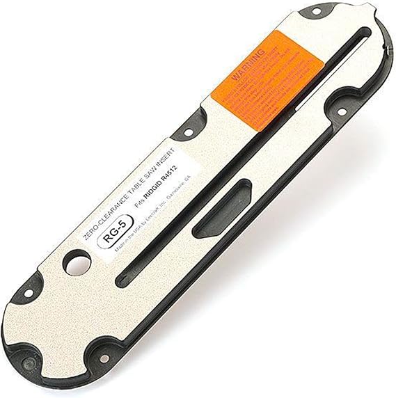 Leecraft Ridgid R4512 Table Saw Zero-Clearance Blade Insert