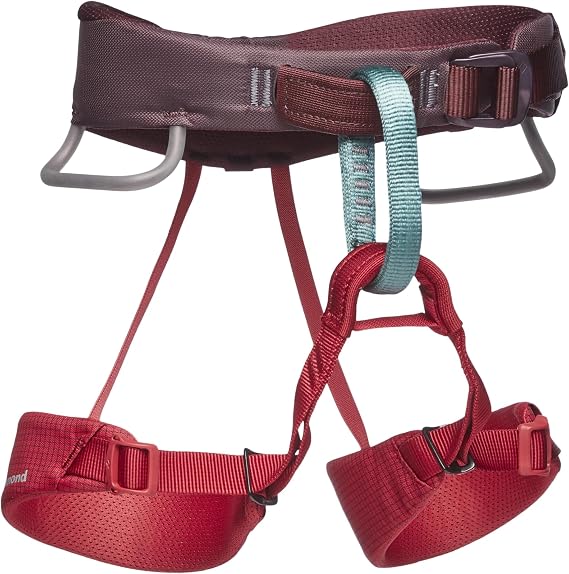 BLACK DIAMOND Kids Momentum Rock Climbing Harness | Adjustable Waist & Leg Loops | For Indoor & Outdoor Climbing
