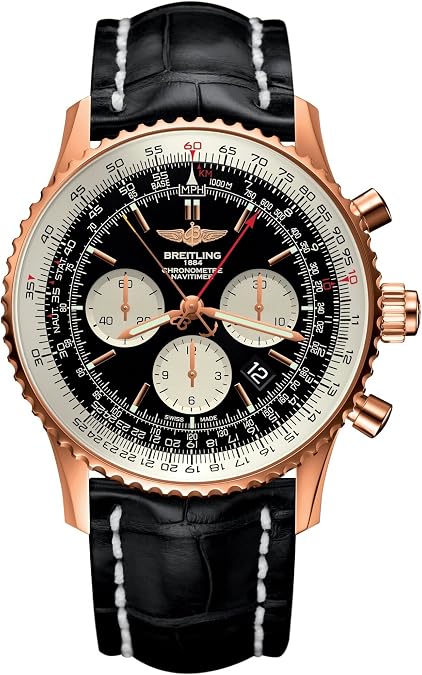 Breitling Limited Edition 18ct Rose Gold Navitimer 1 B03 Chronograph Rattrapante 45 RB031121/BG11