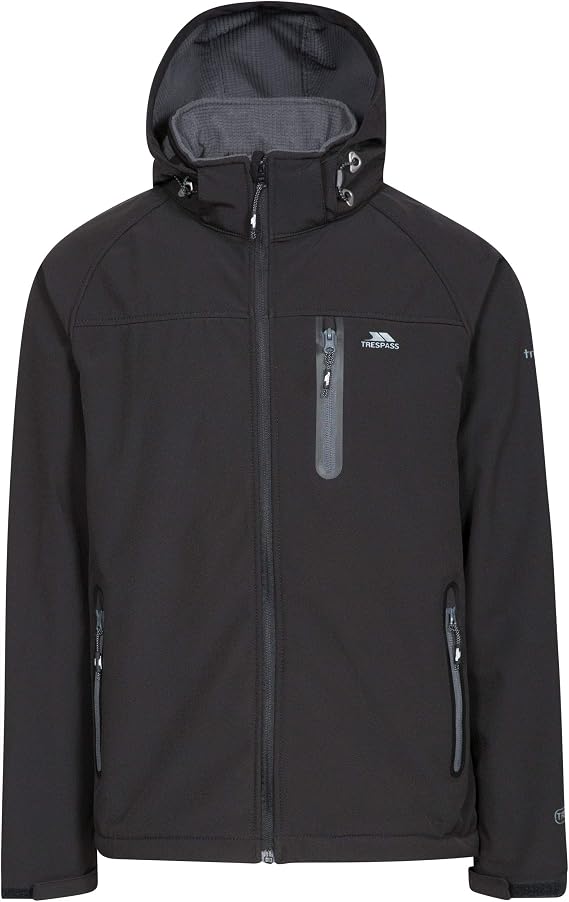 Trespass II Mens Waterproof Hooded Softshell Jacket Accelerator