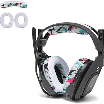 WC Mod Kit A50 - Cooling Gel Earpads + Headband Replacement for Astro A50 Gen 4, Gen 5 & A50X by Wicked Cushions | Enhanced Comfort, Cooling & Durability | 90's White