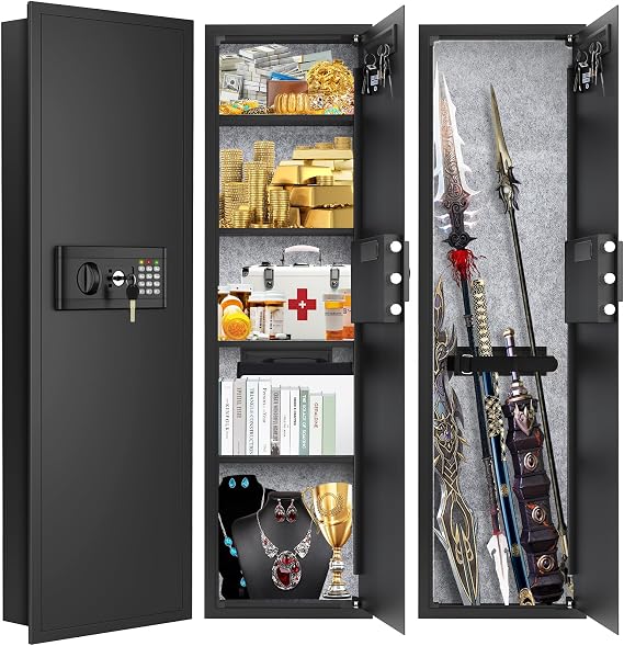47.3" Tall Fireproof Wall Safe Between Studs 16" Centers | Hidden Wall Safe