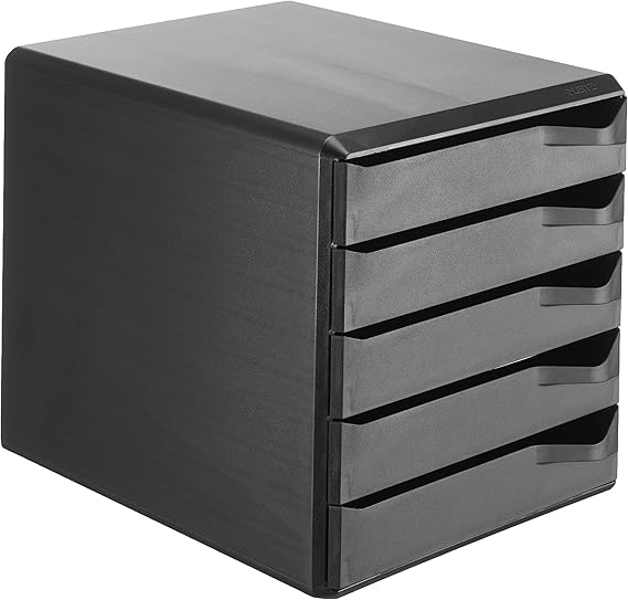 Leitz A4 Drawer Briefcase, Black, 5 Drawers, 52930095