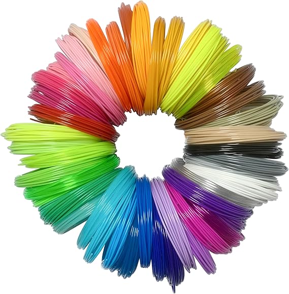 3D Pen PLA Print Filament Refills 1.75mm 20 Color 328 Ft 16.4 Ft Ea