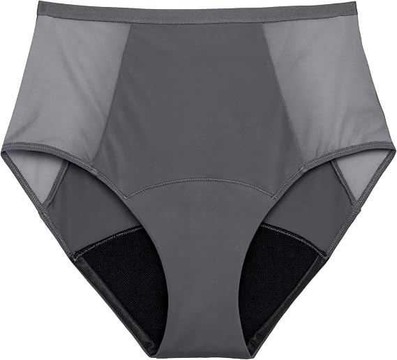 THINX Period Underwear, Comfort-Stretch Hi-Waist, Holds Up to 12 Regular Tampons, Period Panties, All-Day Absorbency Menstrual Underwear for Women, Leakproof & Reusable, Hazelnut XL