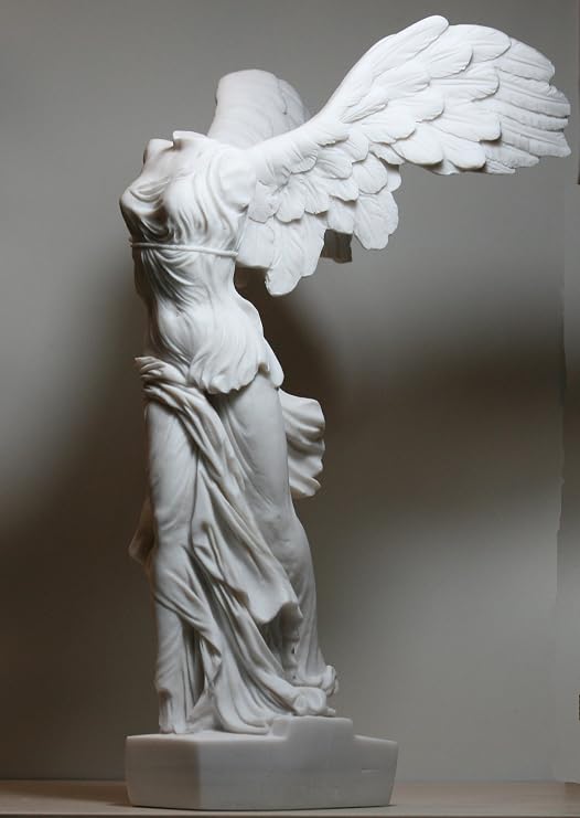 greekartshop Winged Victory of Samothrace Goddess Cast Marble Statue Sculpture 14.17 inches