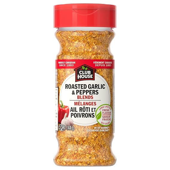 Club House, Herbs & Spices, Blends, Roasted Garlic & Peppers, 144g/5oz