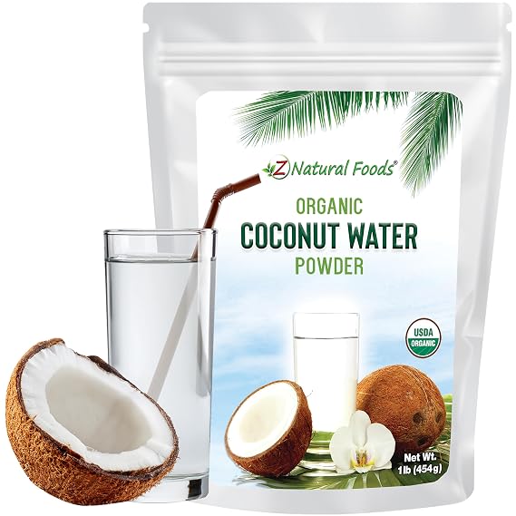 Z Natural Foods Organic Coconut Water Powder - Vegan Drink Mix, 1 lb