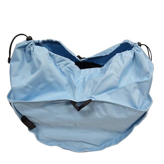 Large Under Seat Storage Basket Bag for Toys, Bottles, Diaper Bag, Compatible with Bugaboo Cameleon 1,2,3 and Frog Baby Child Strollers Prams Pushchairs (Light Blue, No Insert)
