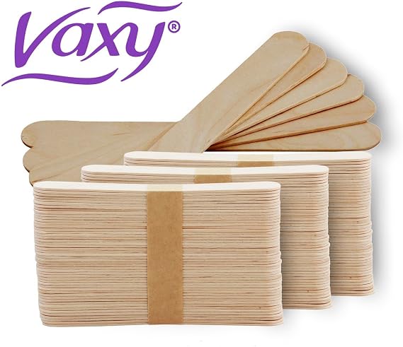 Vaxy Premium Wax Sticks 500 Pack – Salon Quality Disposable Wooden Waxing Sticks & Wax Spatulas for Hot & Warm Wax, Hygienic Waxing Applicators for Professional & Home Use