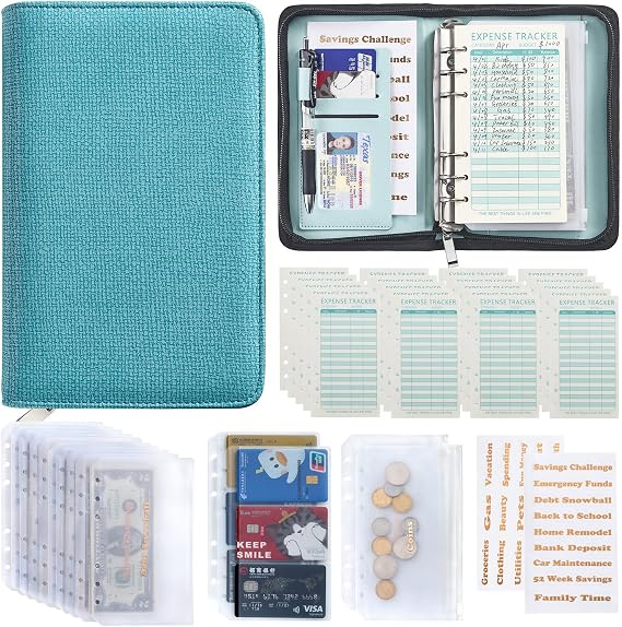 All Pockets Each 15 (A6 Budget Binder Blue)