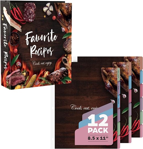 Recipe Binder BBQ & Extra Dividers