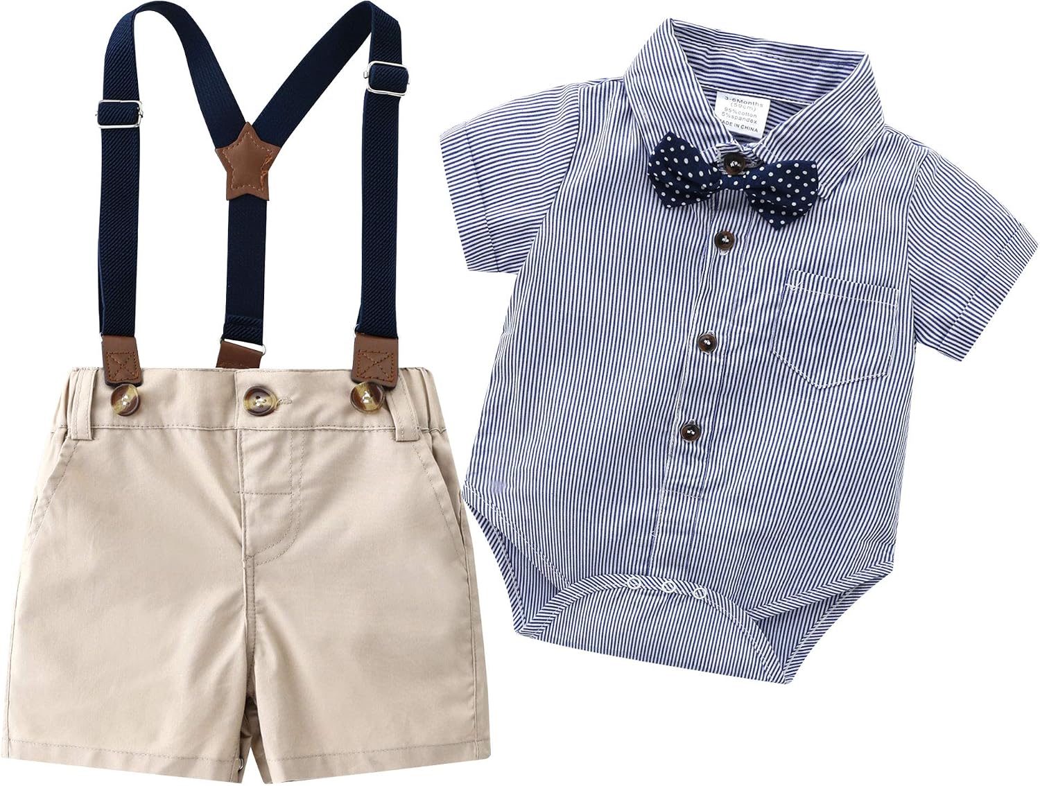 Baby Boy Blue Shorts Set, Infant Formal Suits