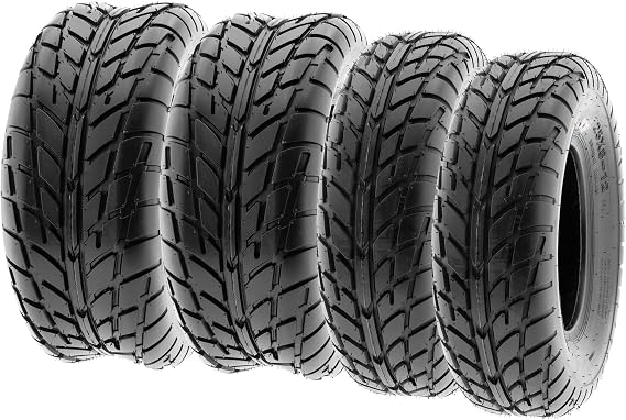 SunF ATV Tires 25x10-12 25x11-12 Hardpack Race Sport Quad 6 PR A021 - BUNDLE