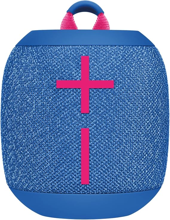 Ultimate Ears WONDERBOOM 3, Small Portable Wireless Bluetooth Speaker, Big Bass 360-Degree Sound for Outdoors, Waterproof, Dustproof IP67, Floatable, 131 ft Range - Performance Blue