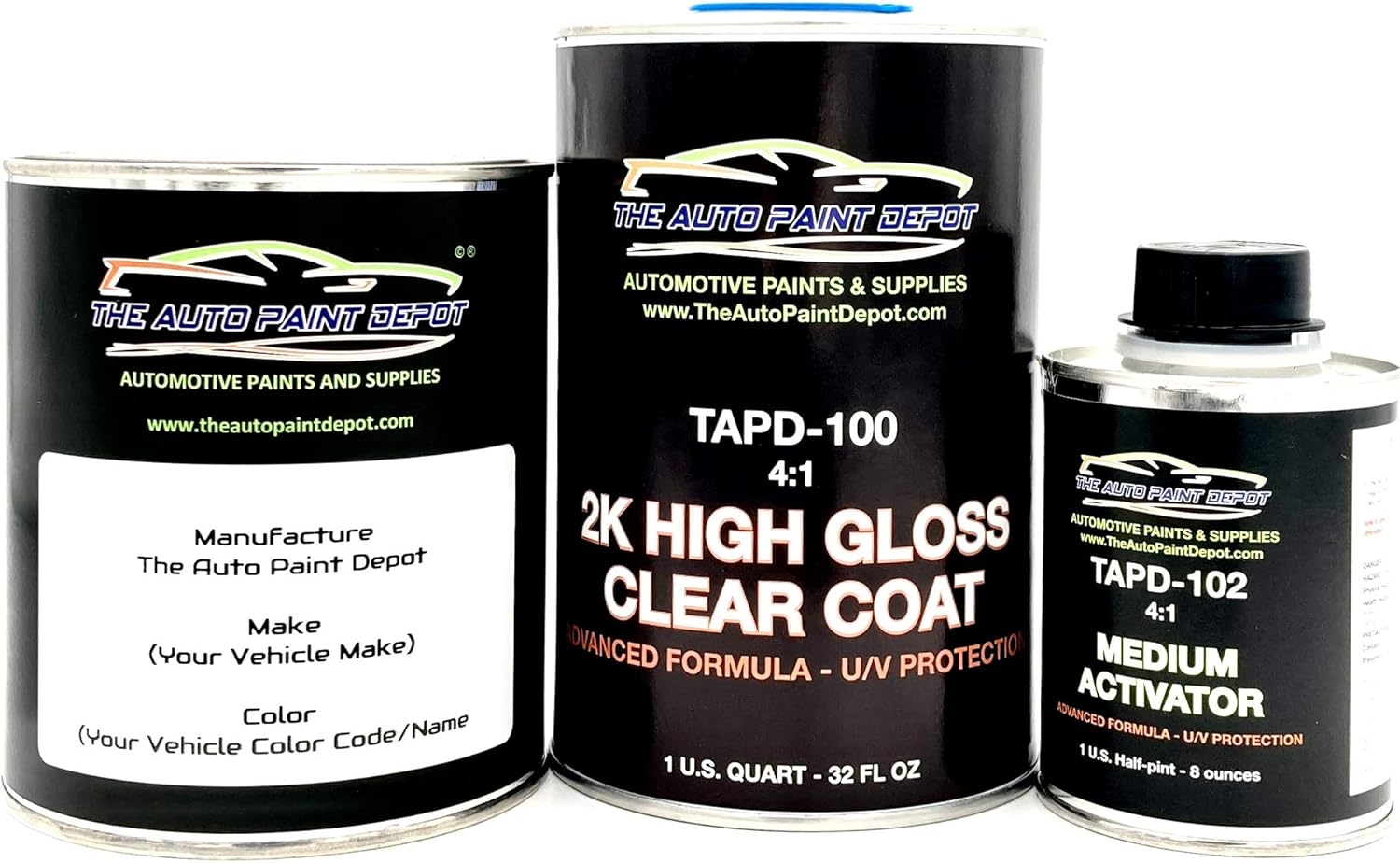 Auto Paint Depot Touch Up Paint for Pontiac Montana, Trans Sport-International Blue Metallic 30WA377E All Years One Quart with Clear Coat