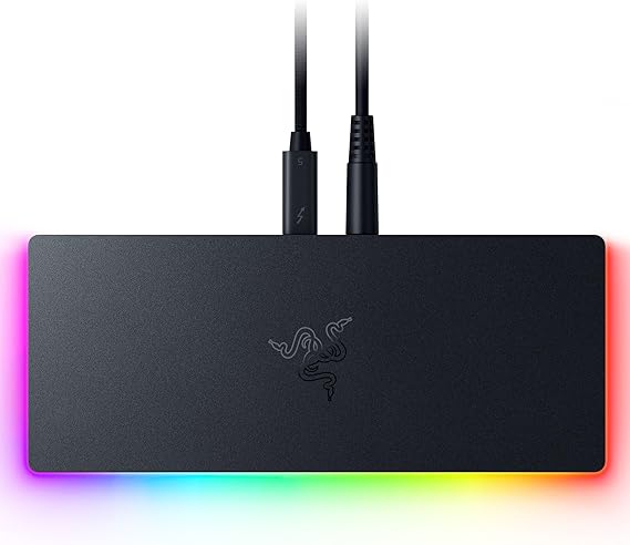 Razer Thunderbolt 5 Dock Chroma, 11 Ports + M.2 SSD Slot, Black