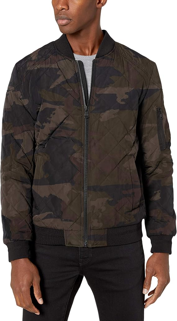 Calvin Klein mens Quilted Bomber Jacket