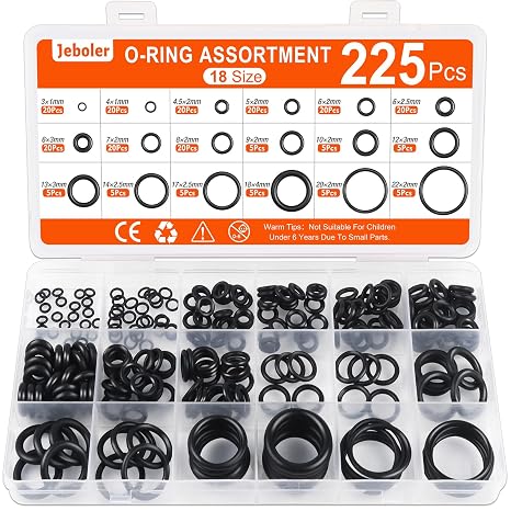 O Rings Set Ø 3-22 mm Universal O-Ring 225 Pcs Gaskets