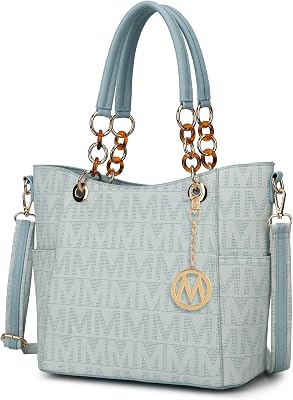 MKF Collection Shoulder Bag for Women, Vegan Leather Handbag Purse Top-Handle Crossbody Bag Tote Bag by Mia K