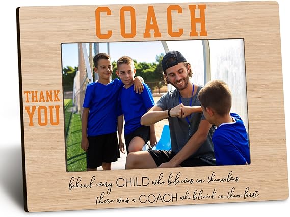 Coach 4x6 Picture Frame - Thank You Coach Gifts for Desk Decor