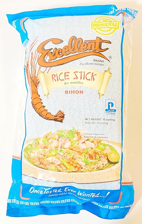Noodle,Excellent Rice Stick Noodles, Bihon, 16 oz