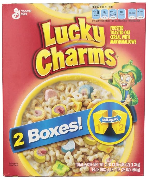 General Mills Cereal, Lucky Charms, 46 Ounce