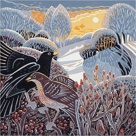 Museums & Galleries - Set of 5 Christmas Charity Cards - Winter Glow by Annie Soudain (16.3 x 16.3 cm)
