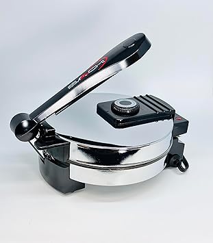 Saachi SA1650 Electric Non-Stick Roti Chapati Flat Bread Wraps/Tortilla Maker with Temperature Control