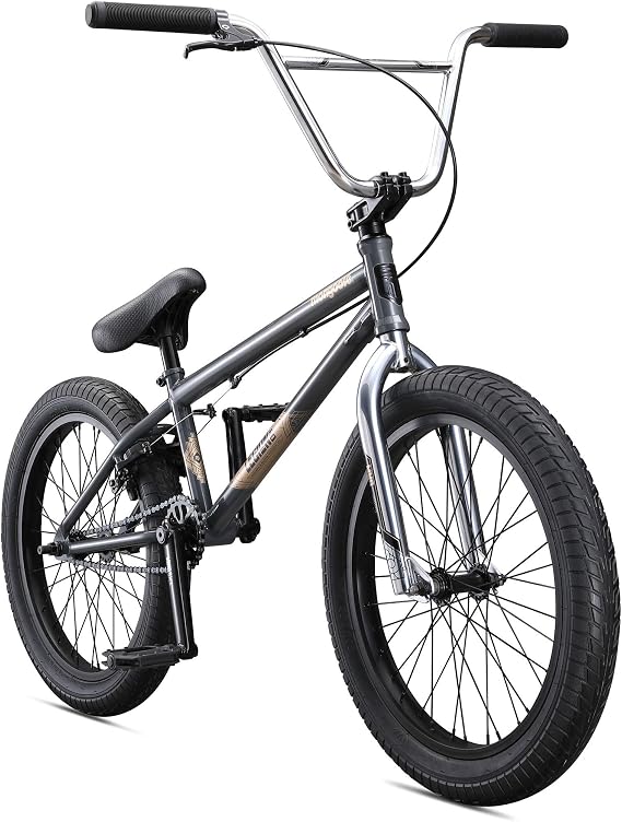 Mongoose Legion Kids Freestyle BMX Bike, Intermediate Rider, Boys and Girls Bikes, 20-Inch Wheels, Hi-Ten Steel Frame, Micro Drive 25x9T BMX Gearing