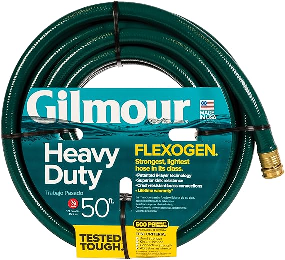 Gilmour Heavy Duty Flexogen 3/4 x 50 Foot Hose ,colors may vary ., Grey